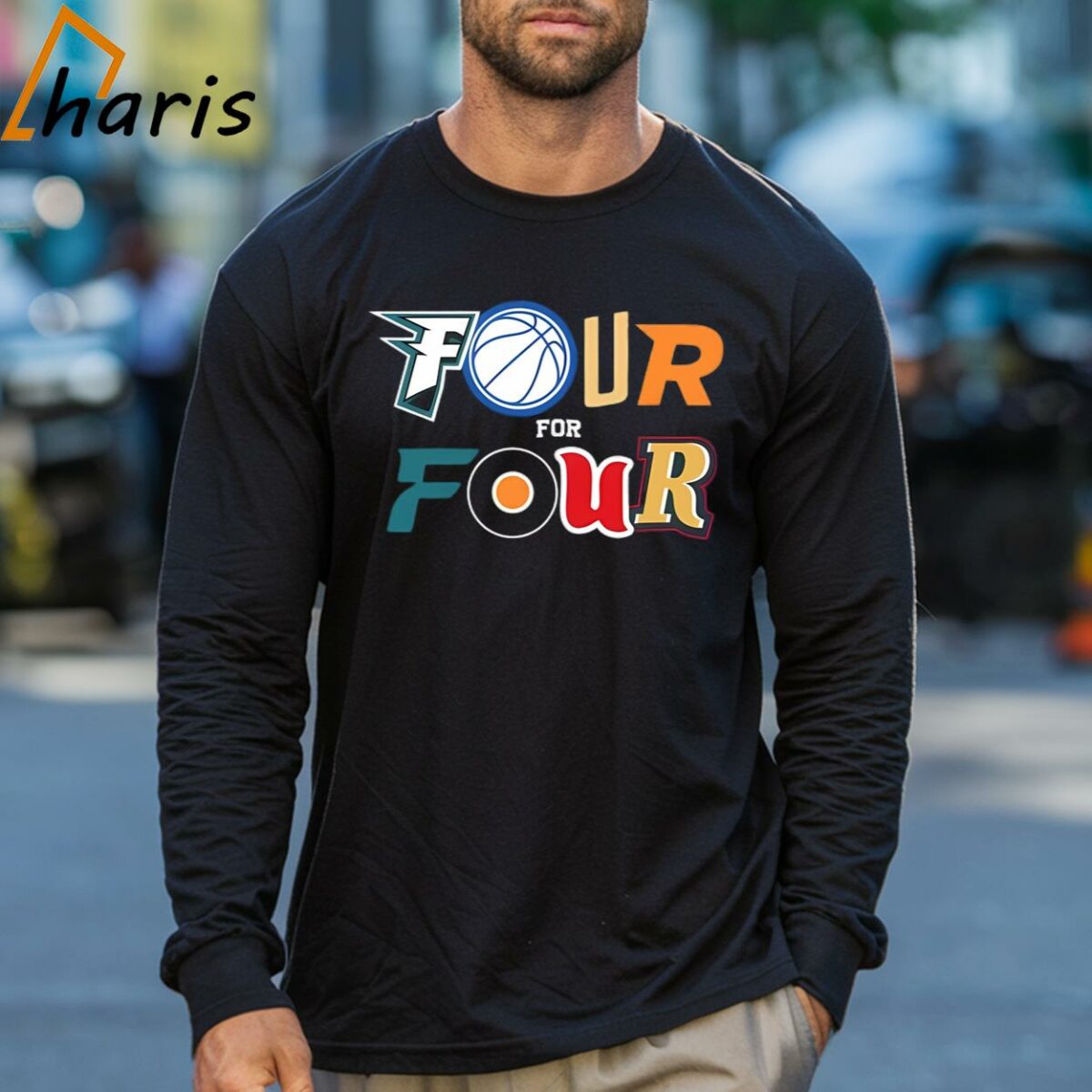 Four For Four Philadelphia Sport Team Shirt 3 Long sleeve shirt