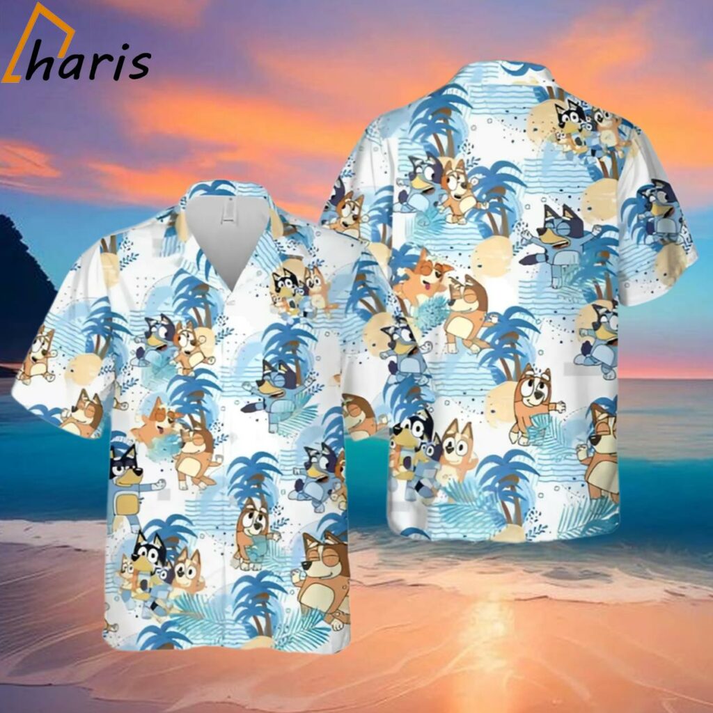Funny Bluey Friends Hawaiian Shirts