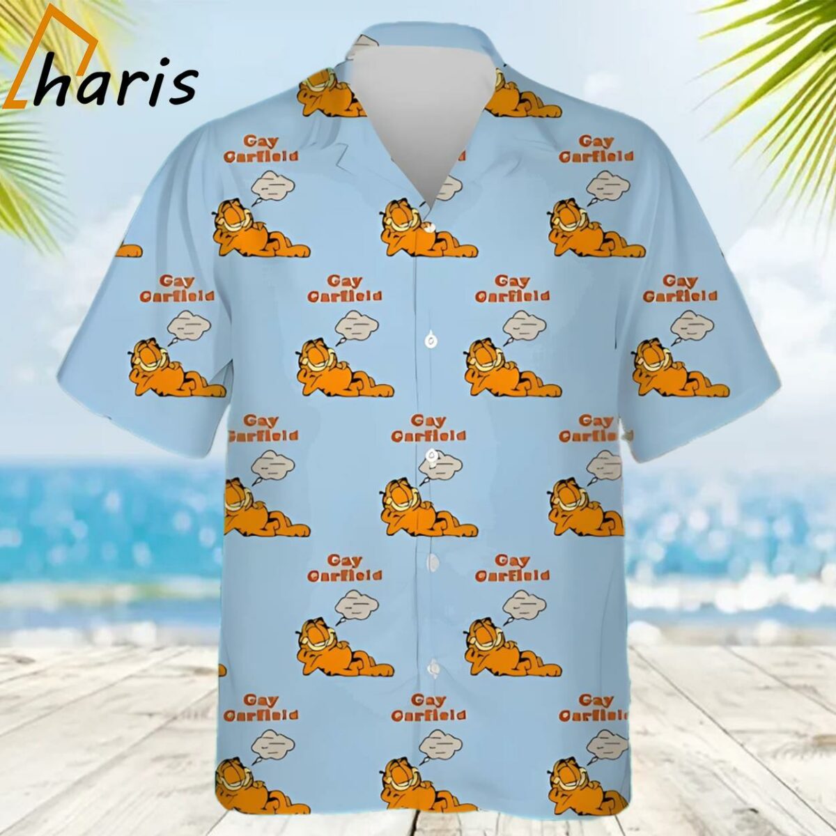 Gay Garfield Character Vacation Hawaiian Shirt 2 2
