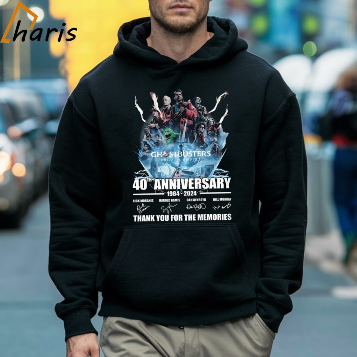 Ghostbusters Frozen Empire 40th Anniversary Signature T shirt 5 Hoodie