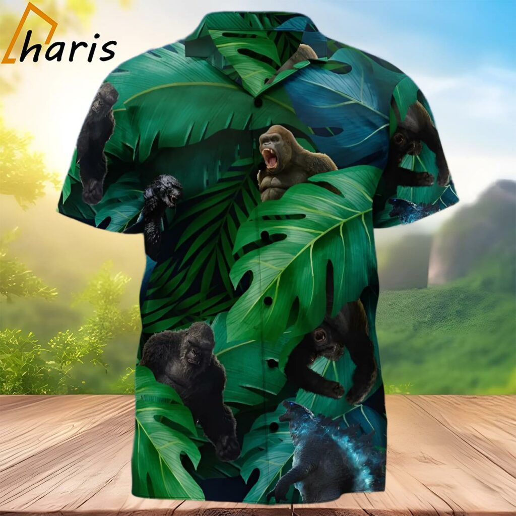 Godzilla x Kong Plam Tree Hawaiian Shirt