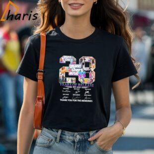 Grand Theft Auto VI Years Of Release 1997 2025 Thank You For The Memories T shirt 1 Shirt