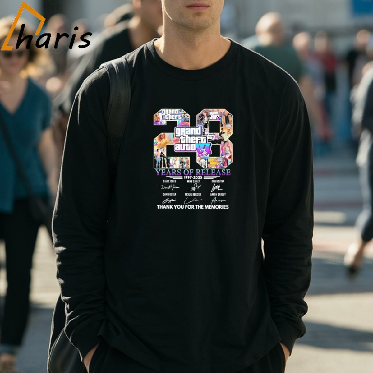 Grand Theft Auto VI Years Of Release 1997 2025 Thank You For The Memories T shirt 3 Long Sleeve Shirt