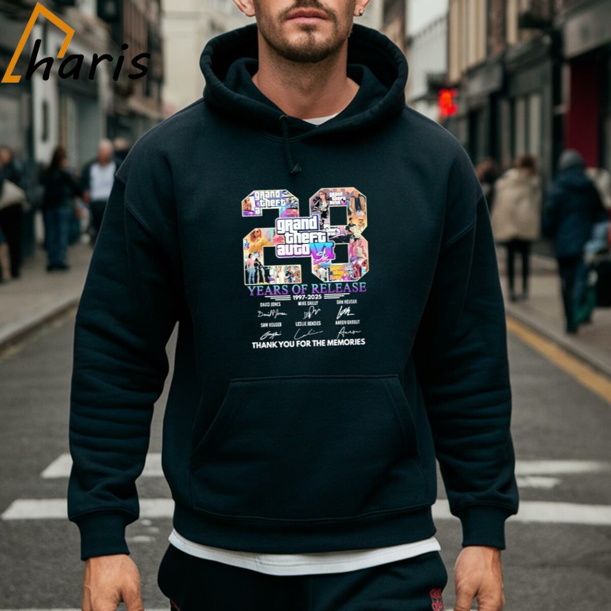 Grand Theft Auto VI Years Of Release 1997 2025 Thank You For The Memories T shirt 5 Hoodie