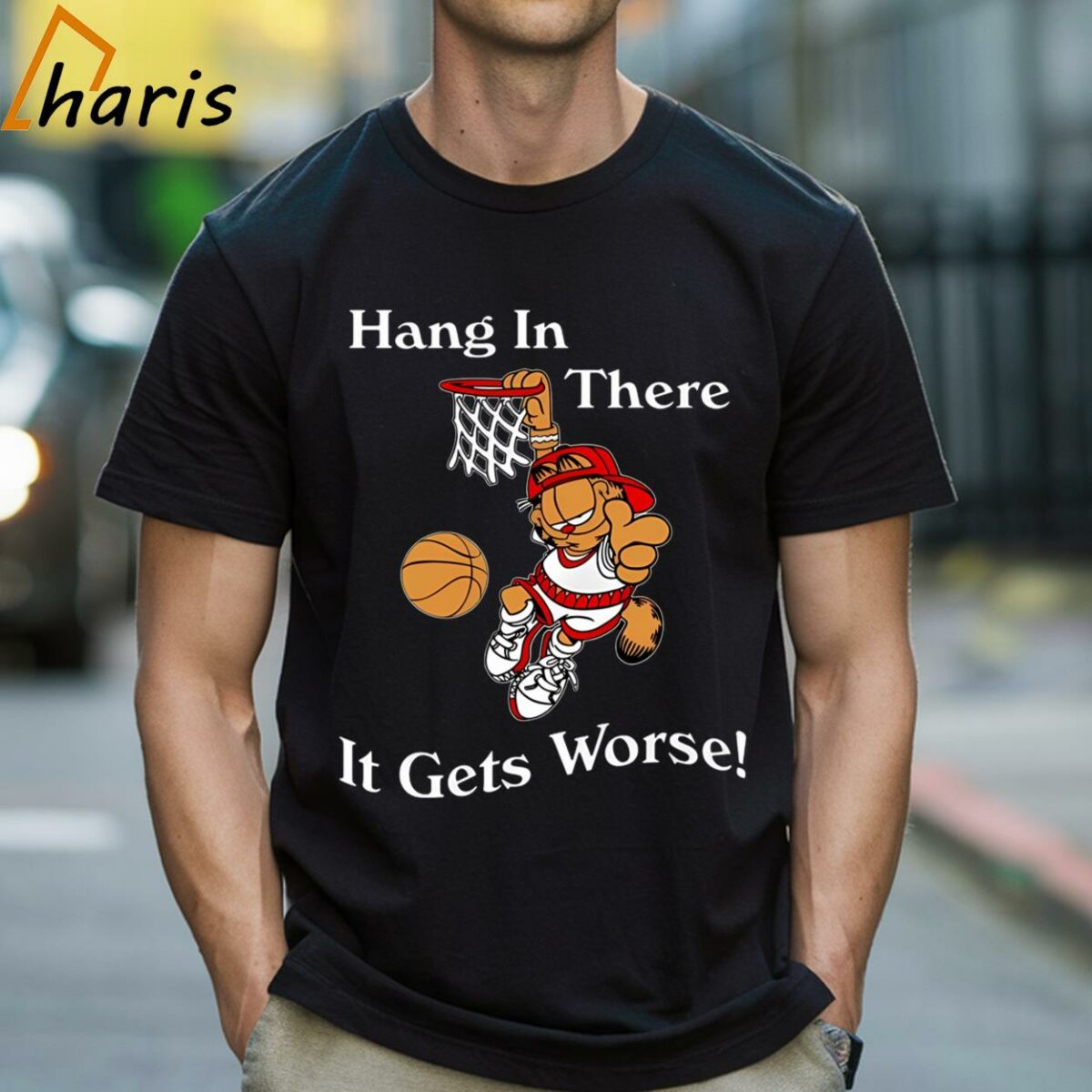 Hang In There It Gets Worse Garfield T shirt 1 Shirt