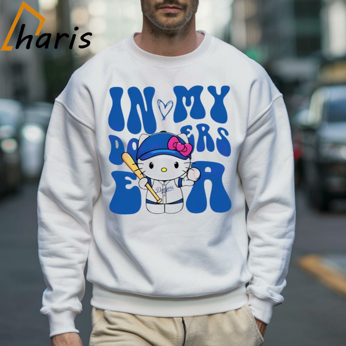 Hello Kitty In My Dodgers Era T shirt 3 Sweatshirt