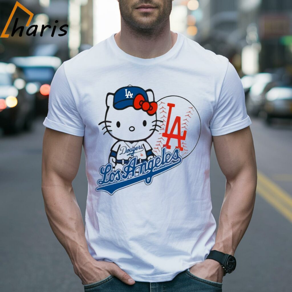 Hello Kitty Los Angeles Dodgers Baseball T-shirt