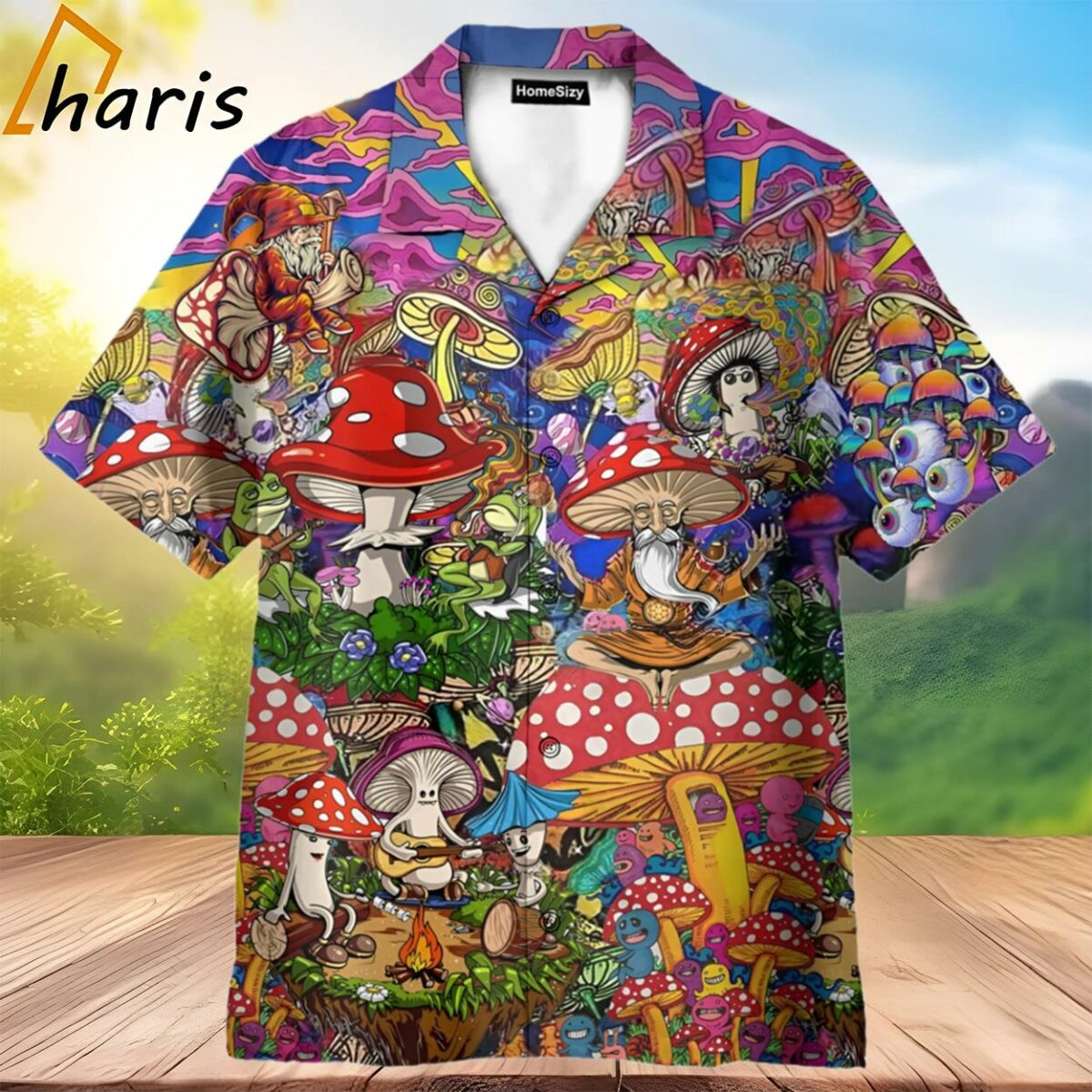 Hippie Mushroom Hawaiian Shirt 2 3