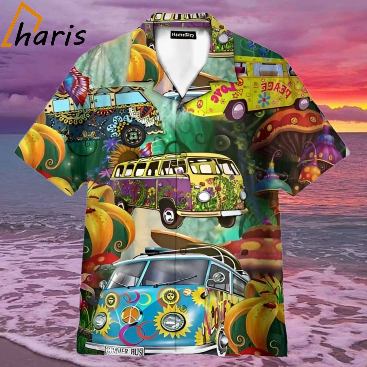 Hippie Vans On The Way Hawaiian Shirt 1 2