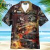 Hot Rod Car On Fire Hawaiian Shirt