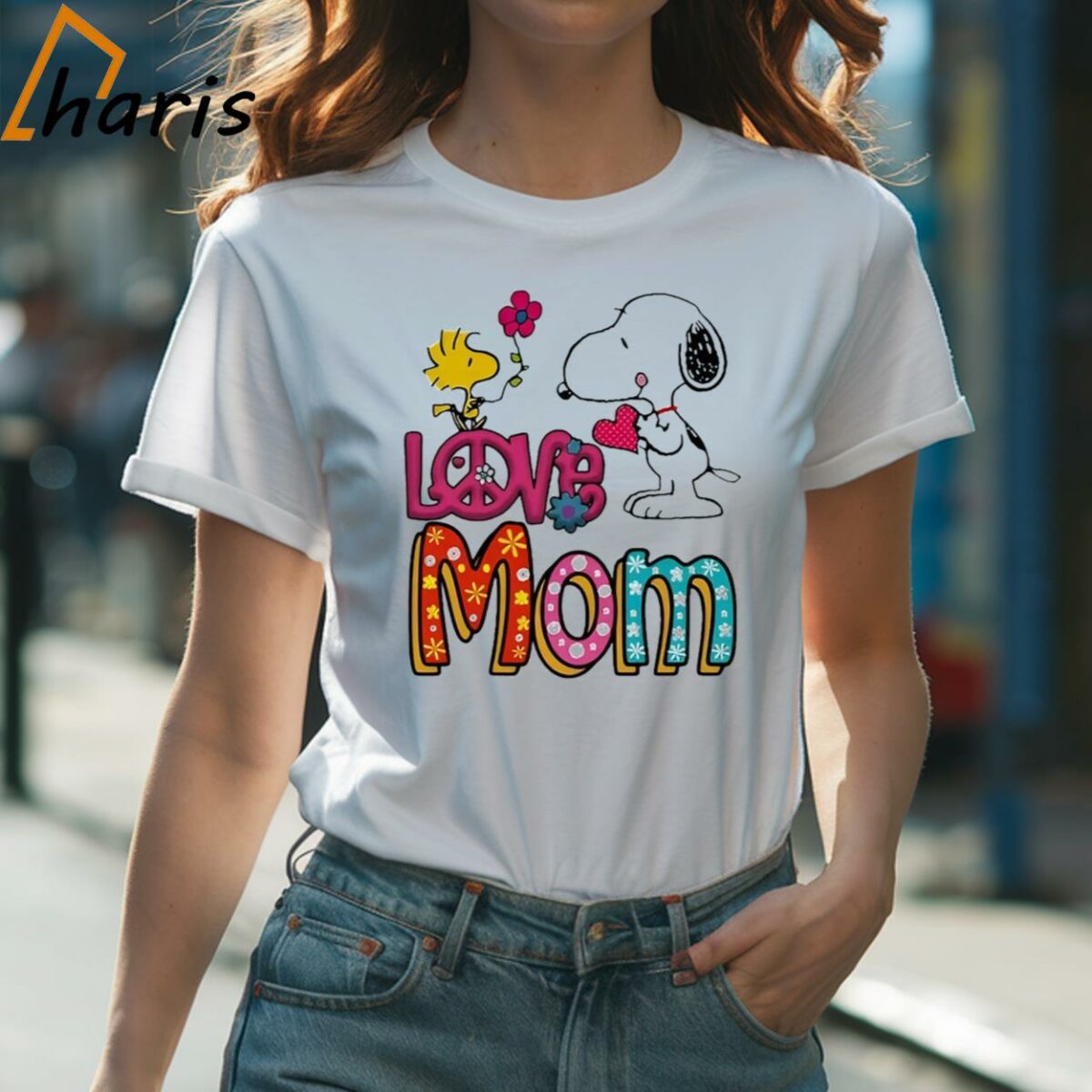 I Love You Mom Charlie Snoopy Flower Peanuts Shirt 1 Shirt