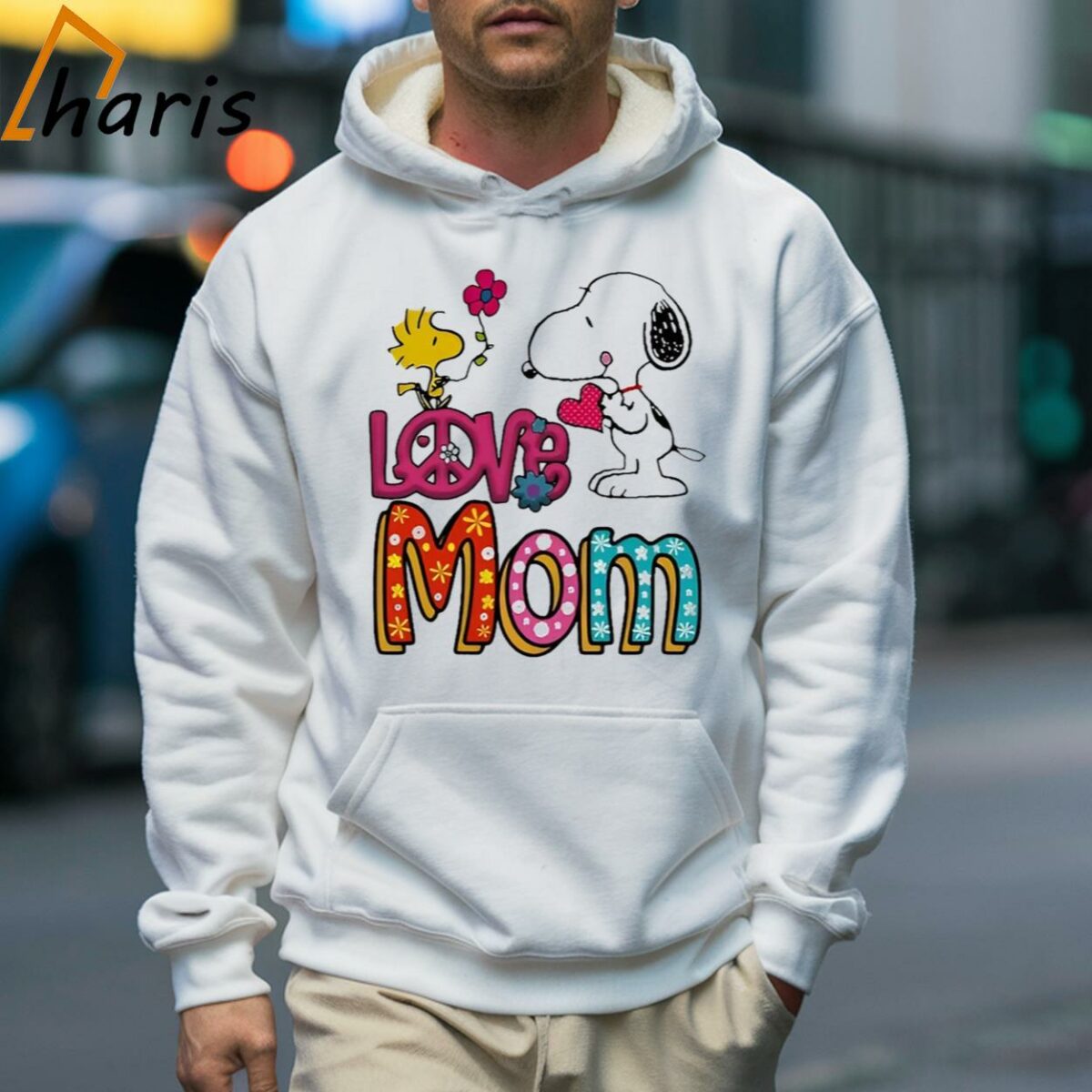 I Love You Mom Charlie Snoopy Flower Peanuts Shirt 5 Hoodie