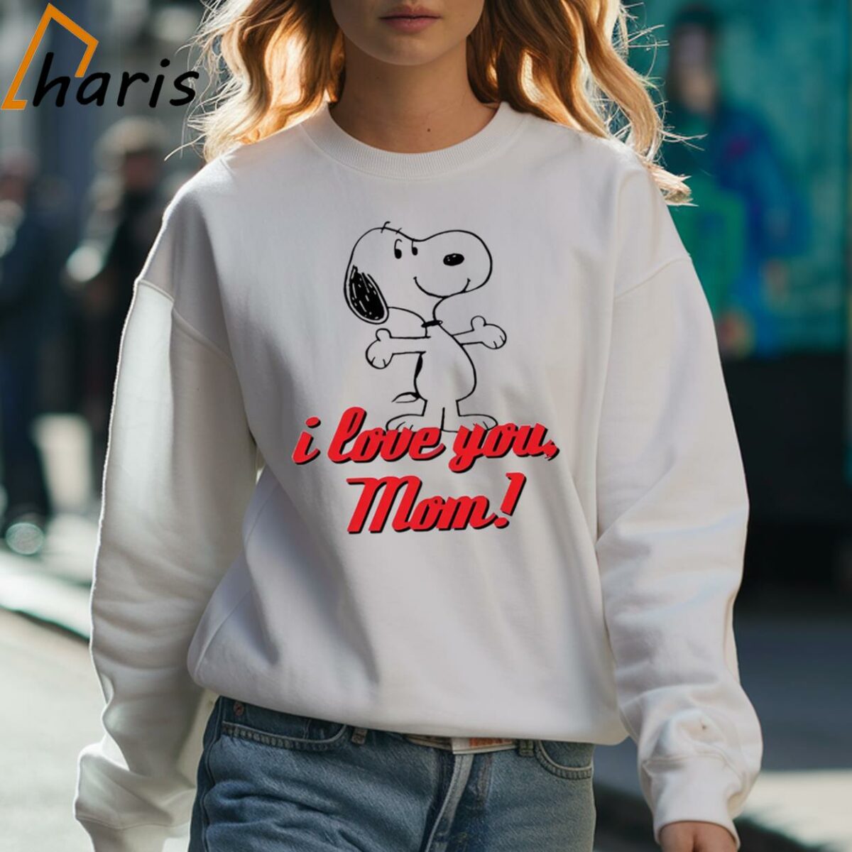 I Love You Mom Snoopy T Shirt Happy Mothers Day 3 Sweatshirt