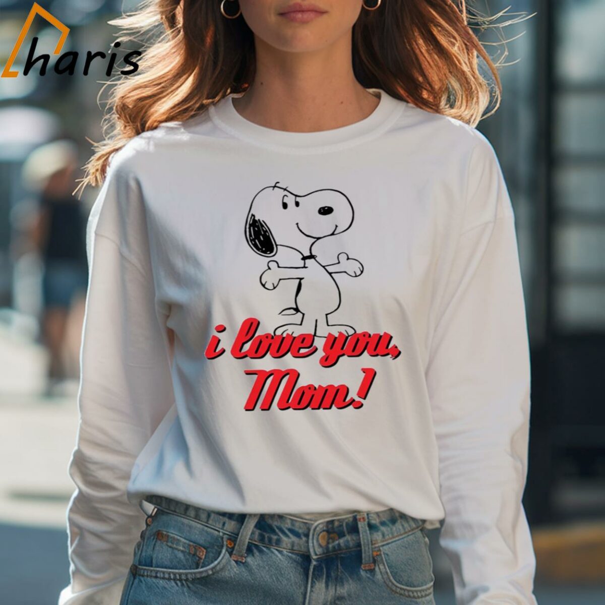 I Love You Mom Snoopy T Shirt Happy Mothers Day 4 Long sleeve shirt