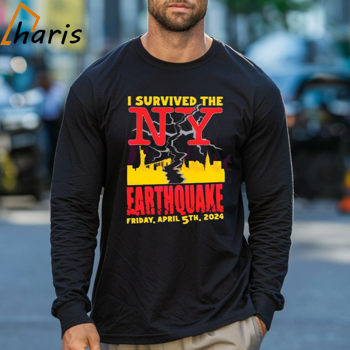 I Survived The NY Earthquake April 2024 Shirt 3 Long sleeve shirt