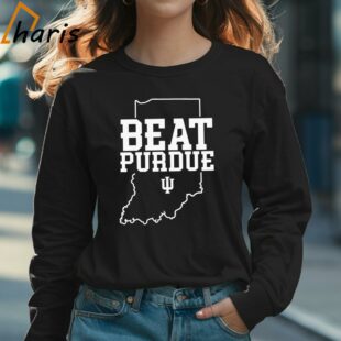 Indiana Football Jacob Mangum farrar Wearing Beat Purdue Shirt 3 Long sleeve shirt