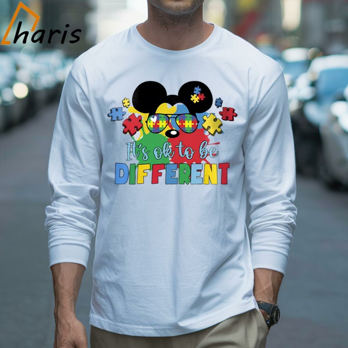Its Ok To Be Different Autism Disney Autism Awareness T Shirt 3 Long sleeve shirt