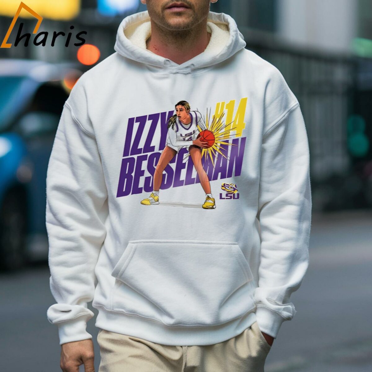 Izzy Besselman Lsu Tigers Basketball Cartoon Shirt 5 Hoodie