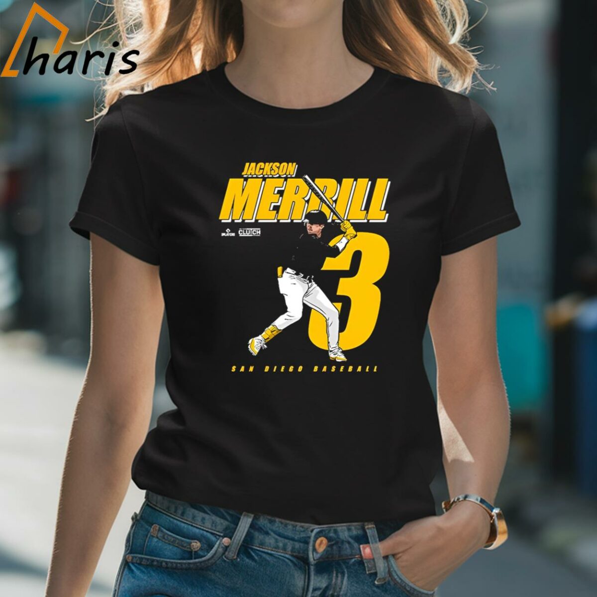 Jackson Merrill 3 Player San Diego Baseball T shirt 2 Shirt