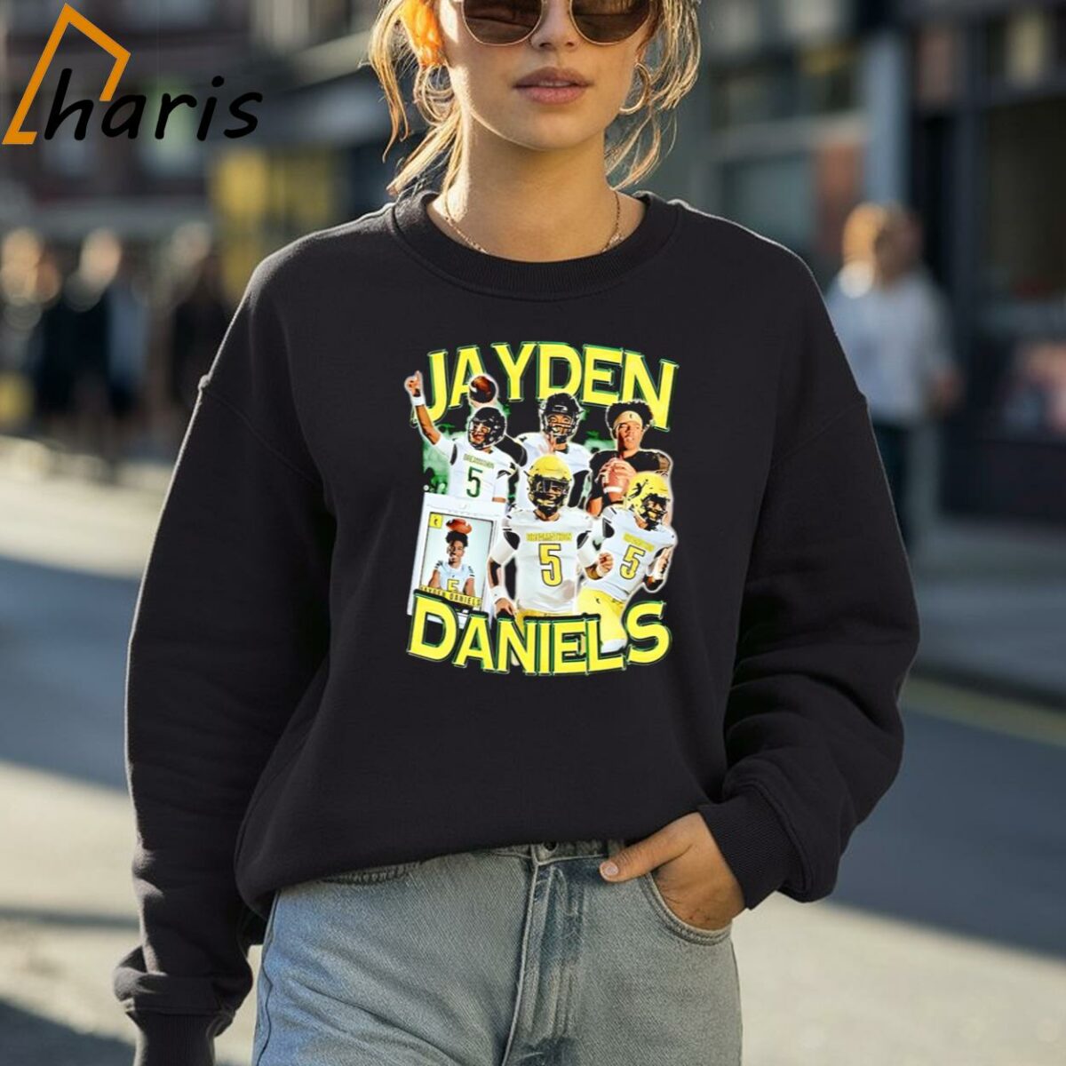 Jayden Daniels High School Vintage Shirt 4 Sweatshirt