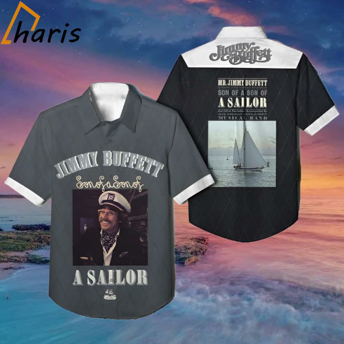 Jimmy Buffett Son Of A Son Of A Sailor Album Cover Hawaiian Shirt 1 1