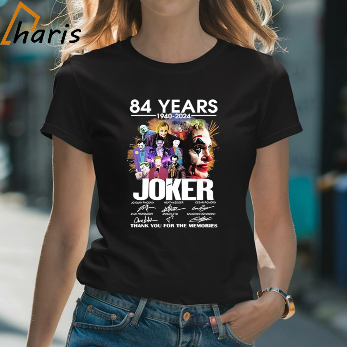 Joker 84 Years 1940 2024 Thank You For The Memories Signatures Shirt 2 Shirt