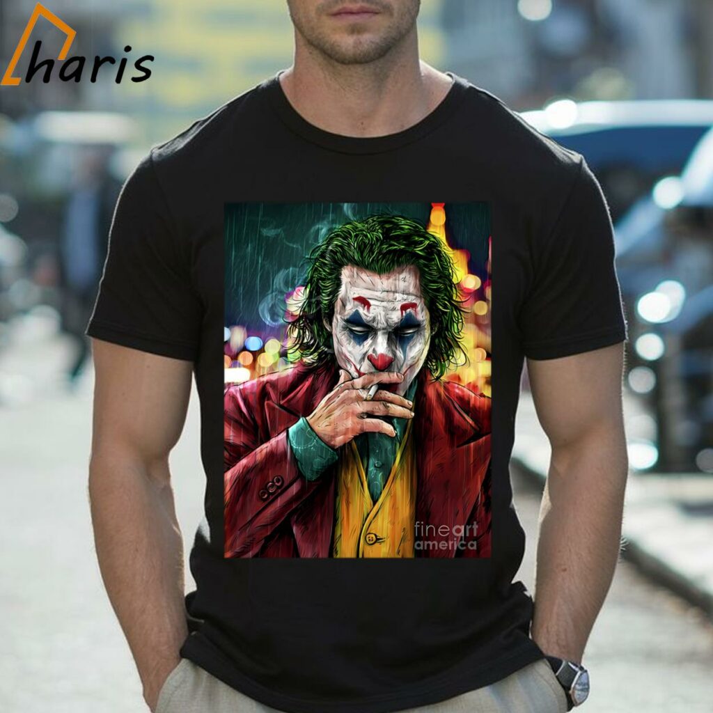 Joker Smoking T-shirt gift for men