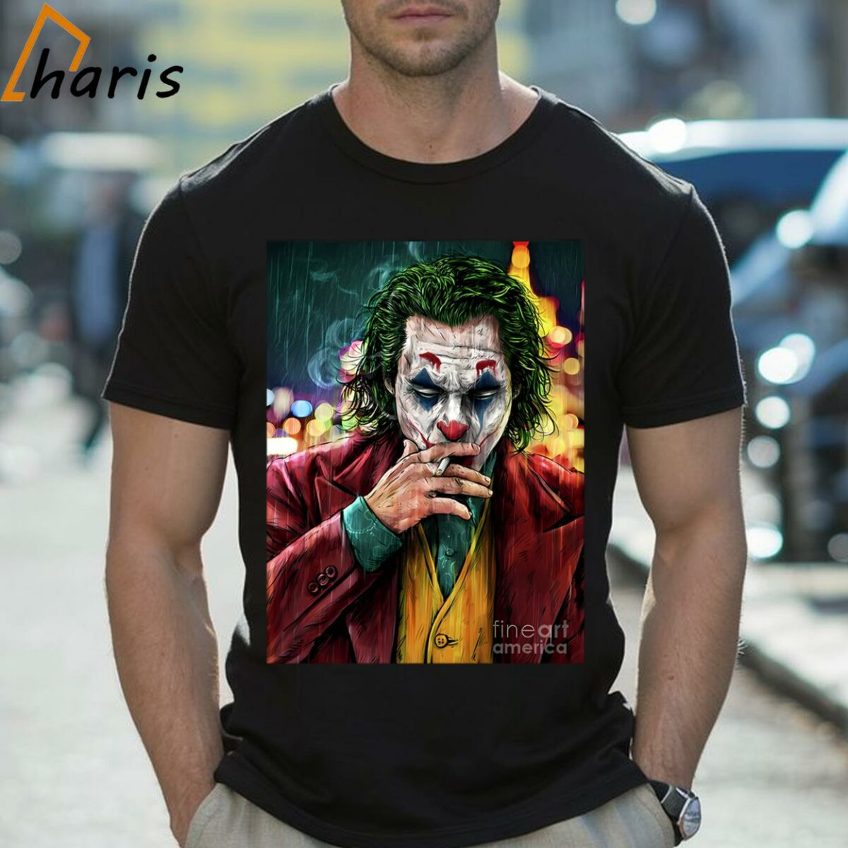 Joker Smoking T shirt gift for men 2 Shirt