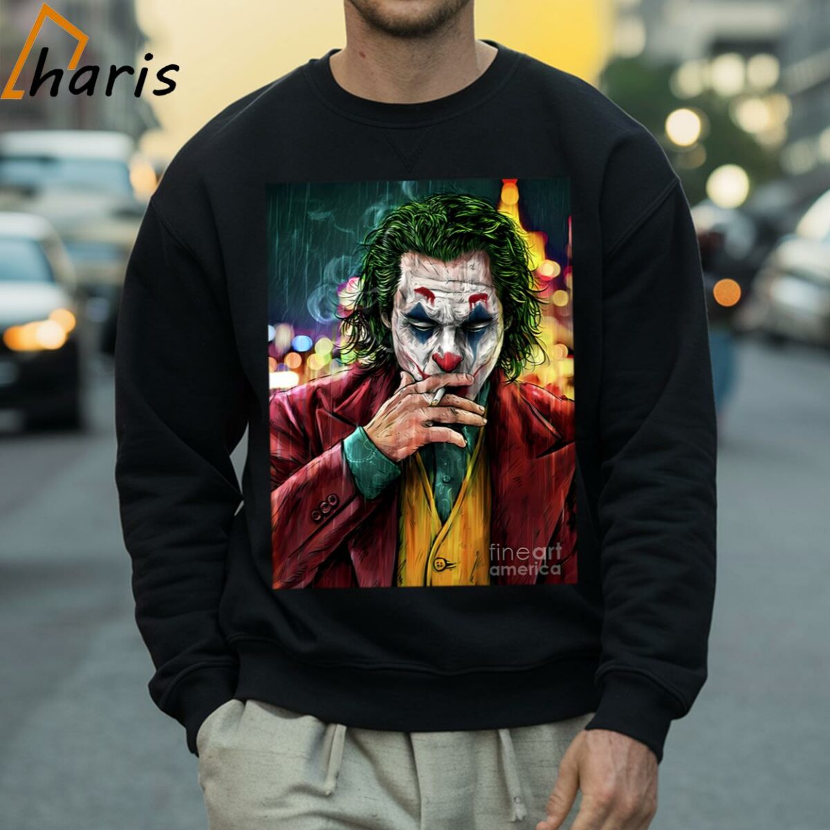 Joker Smoking T shirt gift for men 4 Sweatshirt