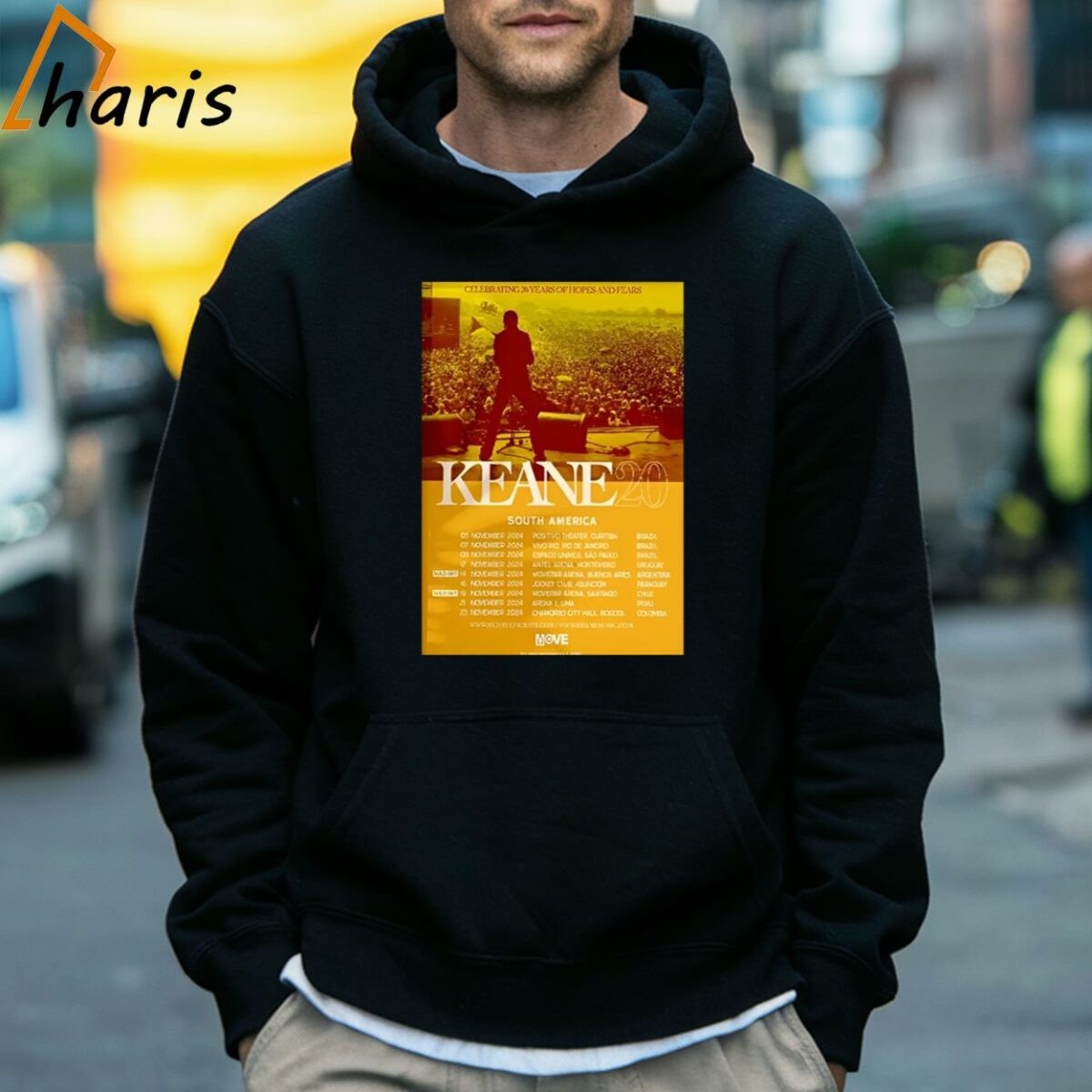 Keane 20 Years Of Hopes And Fears Tour Date South America T shirt 5 Hoodie