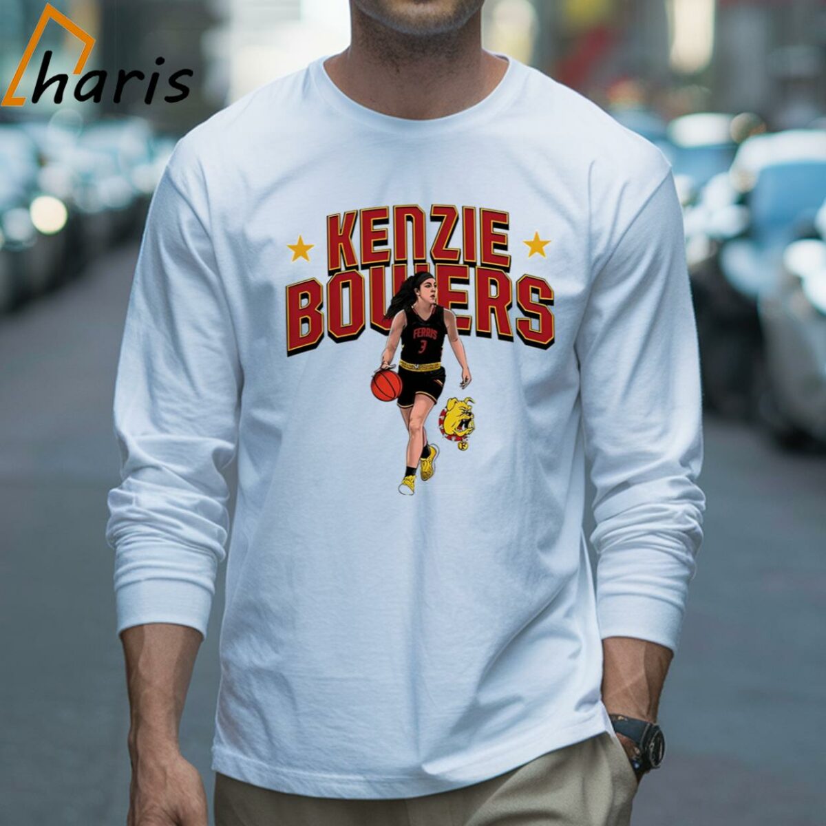Kenzie Bowers Ferris State Bulldogs Basketball Shirt 3 Long sleeve shirt