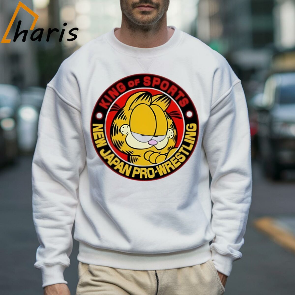 King Of Sports New Japan Pro Wrestling Garfield Shirt 3 Sweatshirt