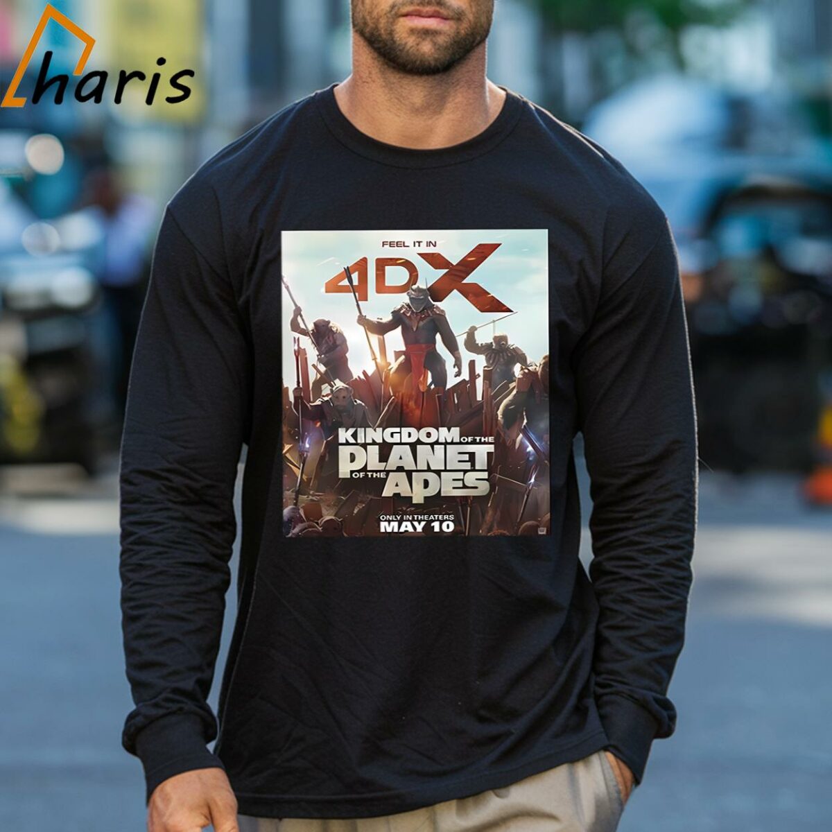 Kingdom Of The Planet Of The Apes 4DX Poster T shirt 3 Long sleeve shirt