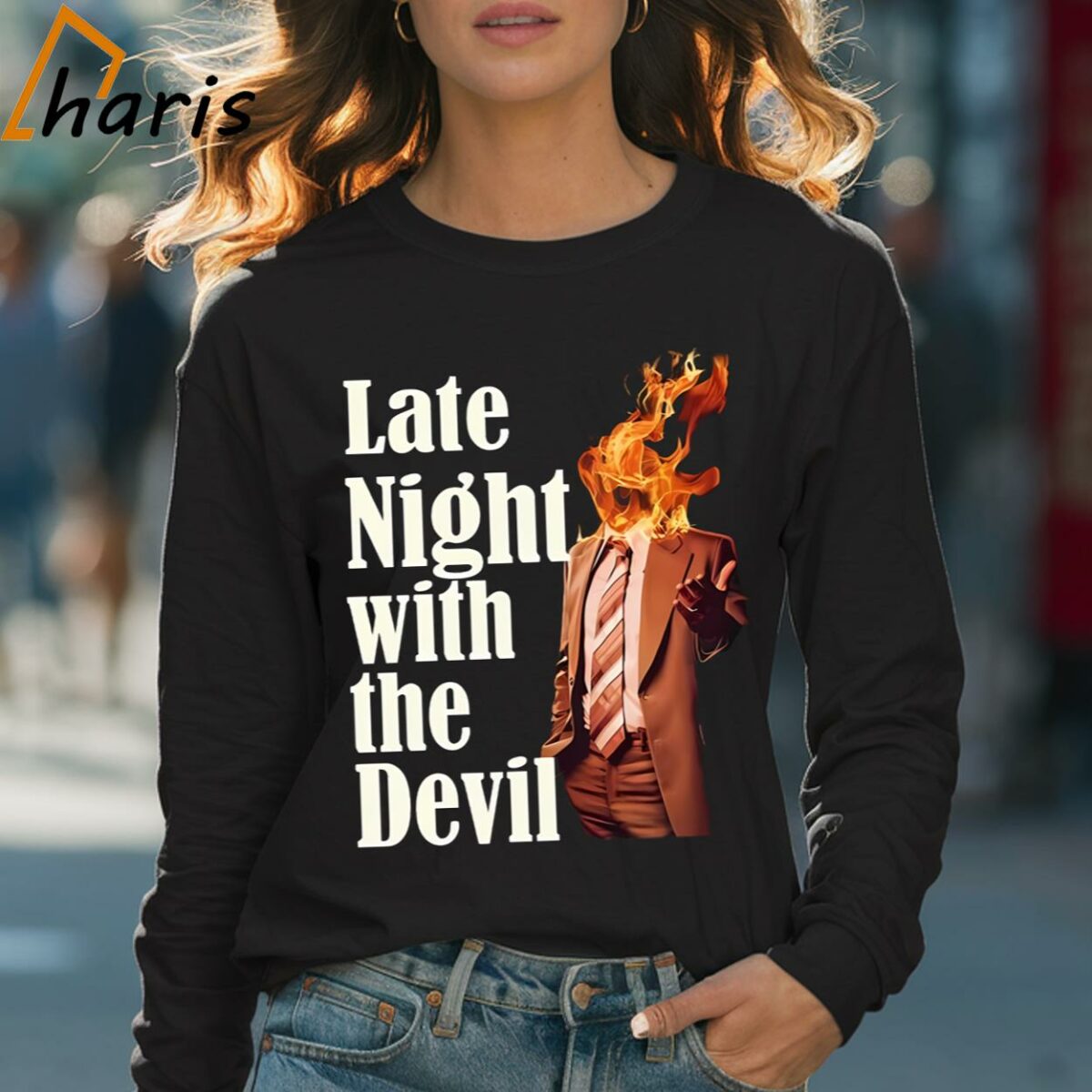 Late Night Movie With The Devil 2024 Shirt 4 Long sleeve shirt