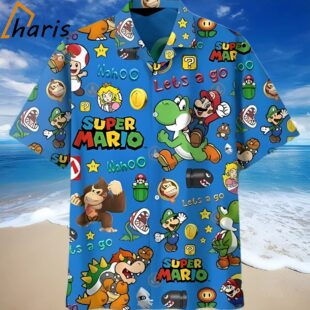 Lets Go Blue Super Mario Best Hawaiian Shirts 1 1