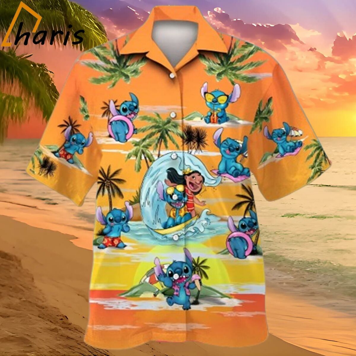 Lilo And Stitch Sea Surfing Hawaiian Shirt 2 2