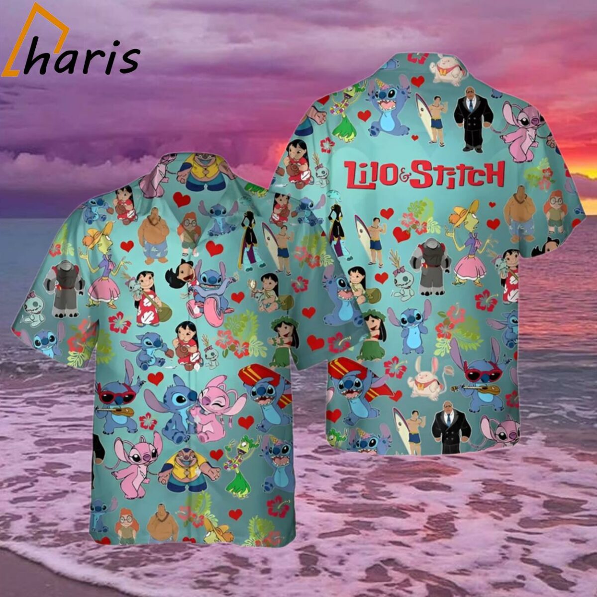 Lilo and Stitch Characters Disney Family Hawaiian Shirt 1 2