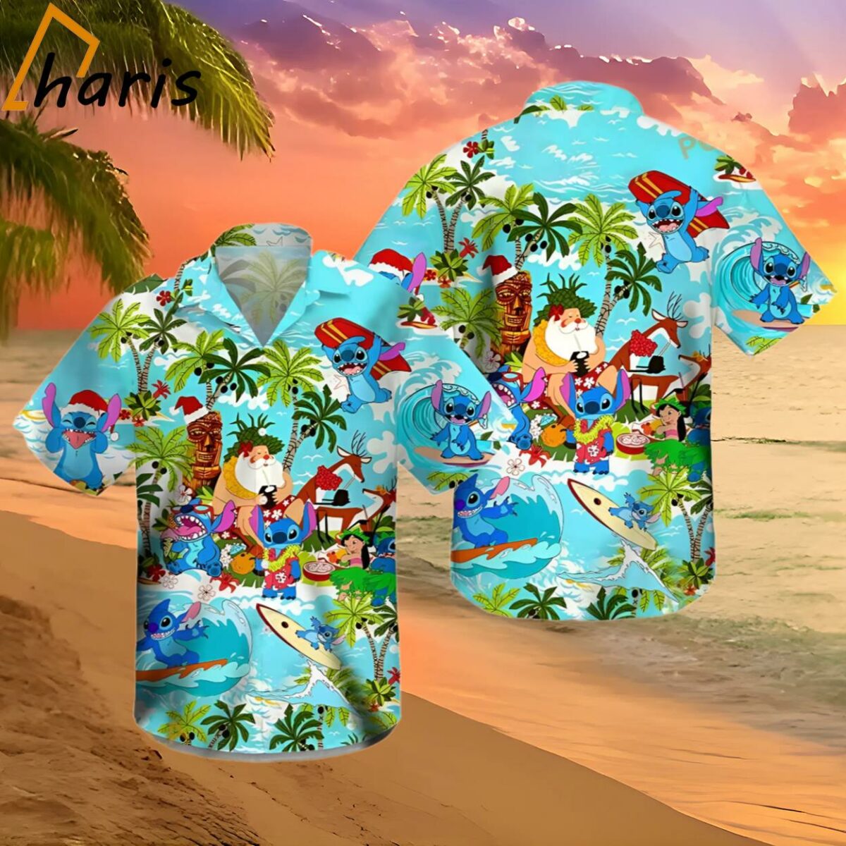 Loli And Stitch Beach Relax Disney Hawaiian Shirt 2 2