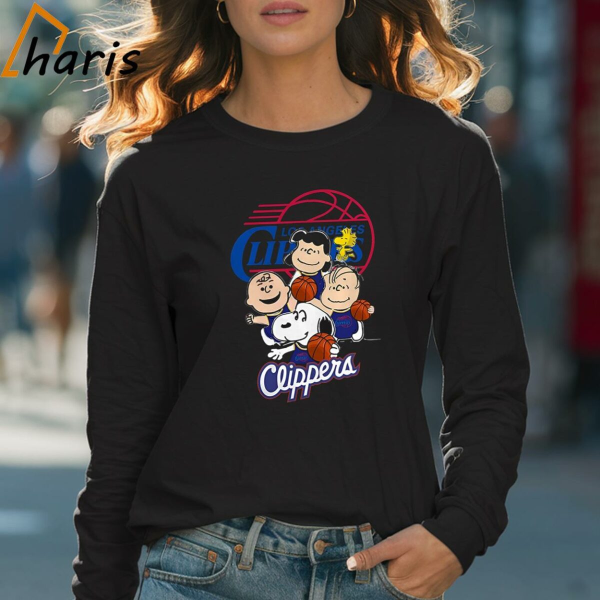 Los Angeles Clippers Peanuts Characters Shirt 4 Long sleeve shirt