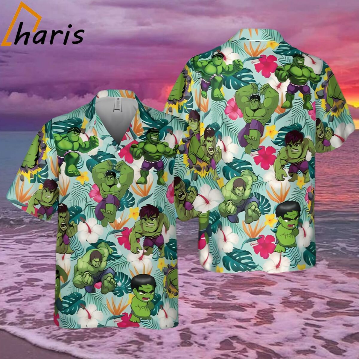 Marvel Hulk 3D Hawaiian Shirt Summer Gift 1 2