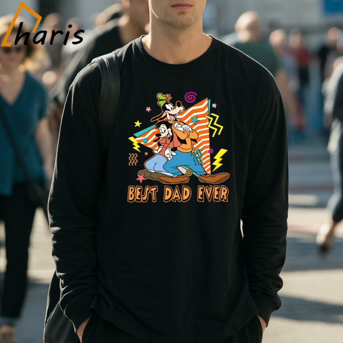Max Goof And Goofy Best Dad Ever Retro 90s T shirt 3 Long Sleeve Shirt