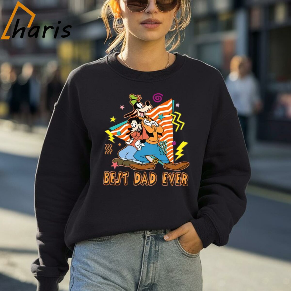 Max Goof And Goofy Best Dad Ever Retro 90s T shirt 4 Sweatshirt