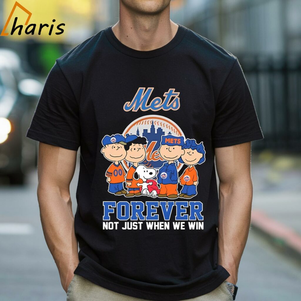 Mets Forever not Just When We Win The Peanuts Movie Characters Shirt