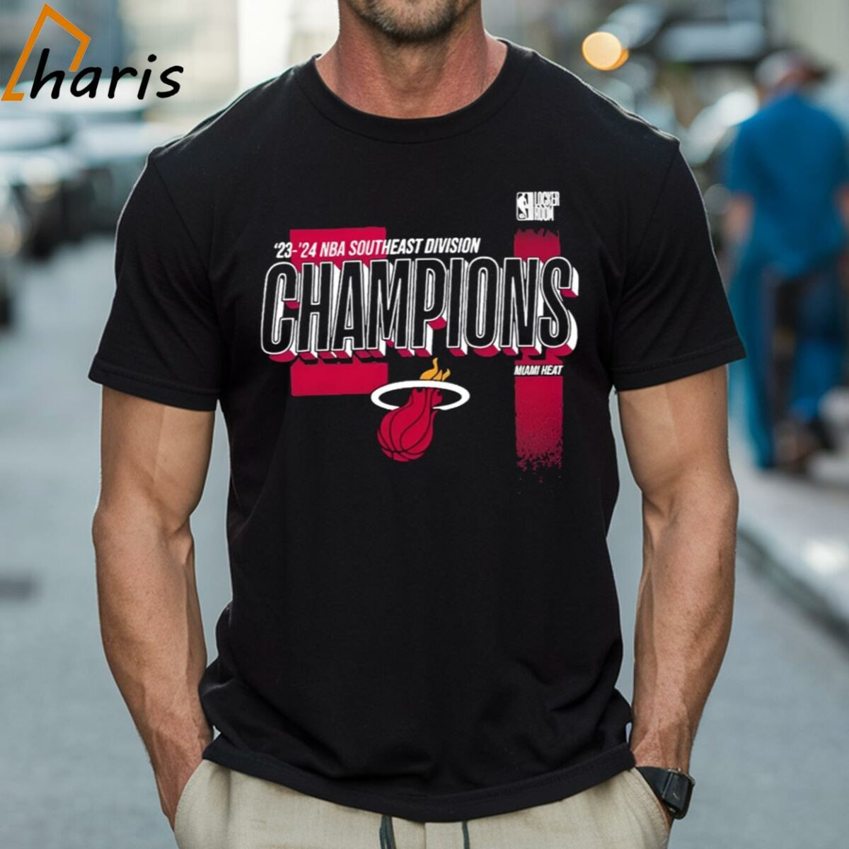 Miami Heat 2024 Southeast Division Champions Locker Room T shirt 1 Shirt