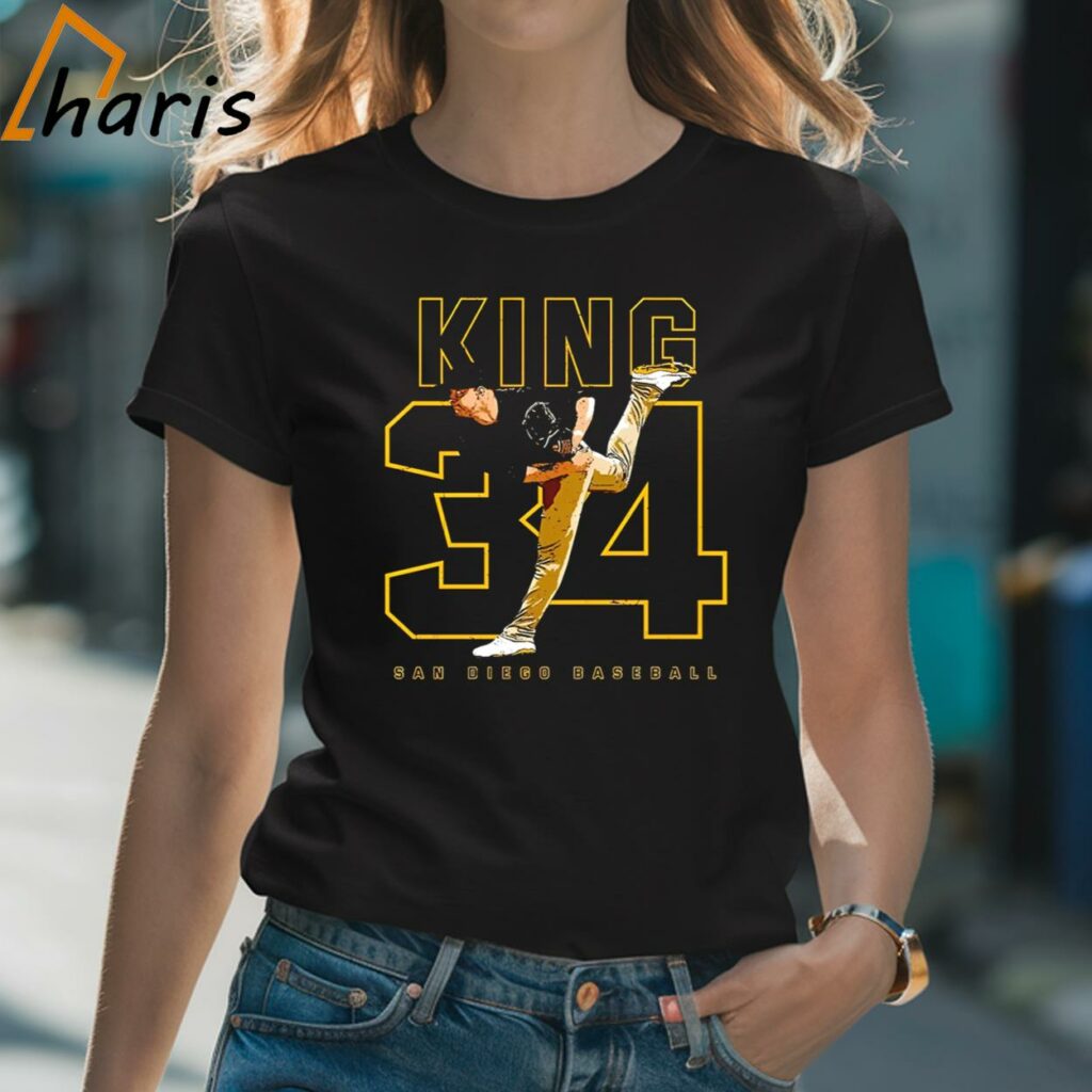 Michael King 34 San Diego Padres Baseball Shirt