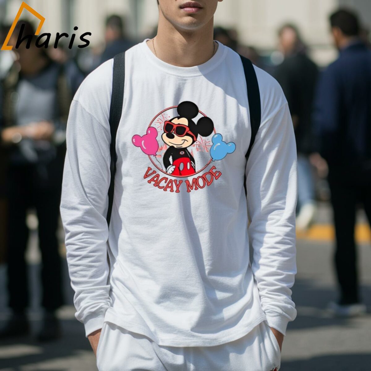 Mickey Castle Balloon Disney Vacay Mode Shirt 3 Long Sleeve Shirt