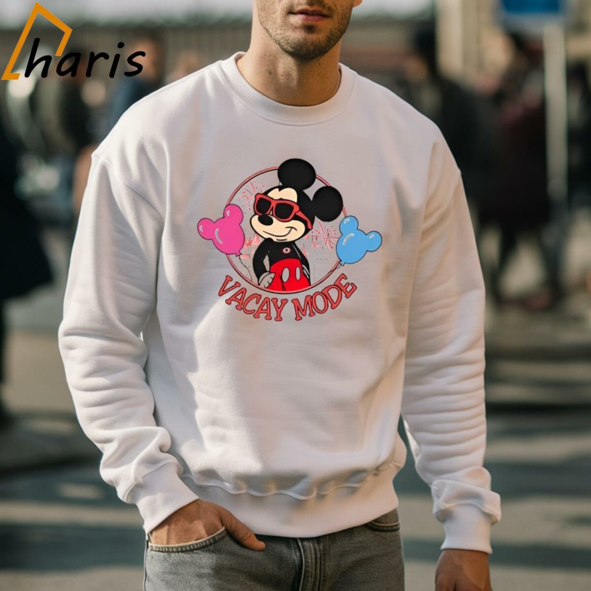 Mickey Castle Balloon Disney Vacay Mode Shirt 5 Sweatshirt