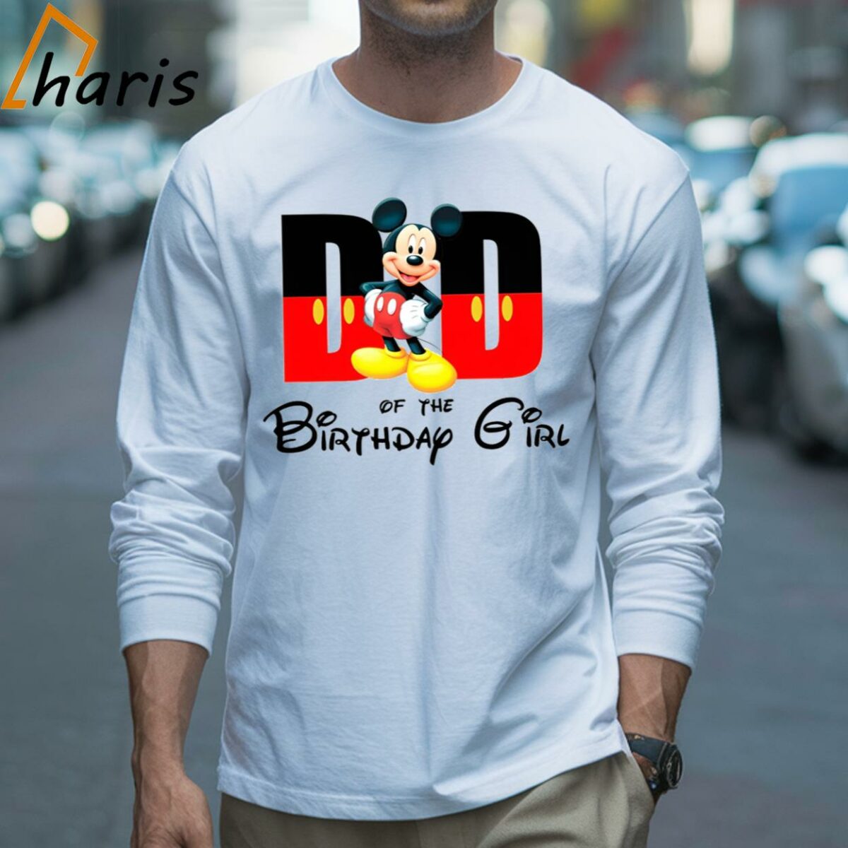 Mickey Dad Of The Birthday Shirt Fathers Day Gifts For Papa 3 Long sleeve shirt