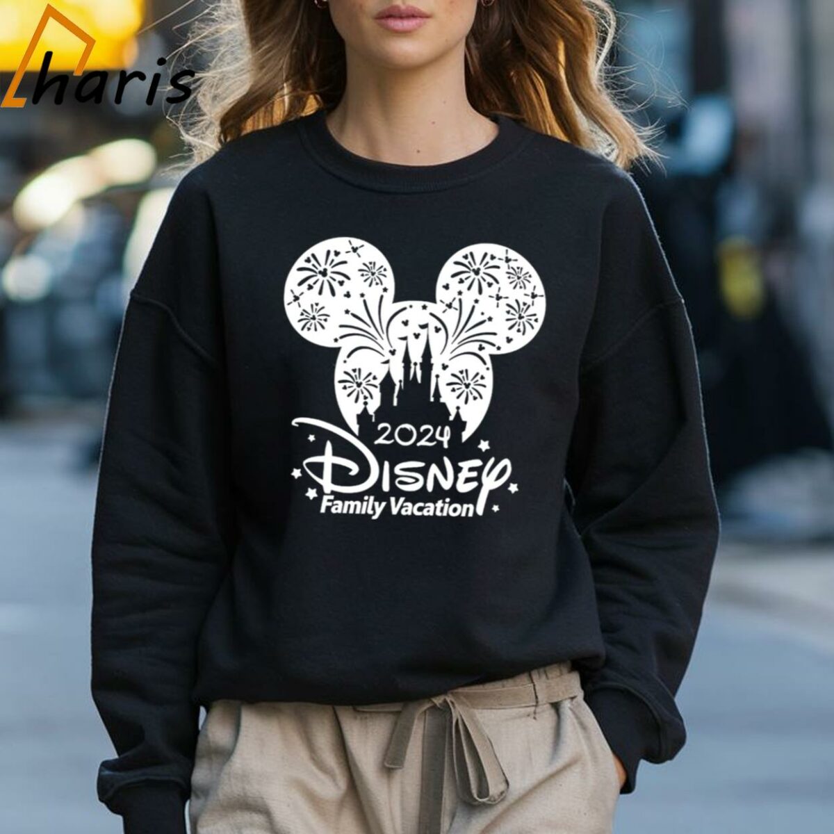 Mickey Fireworks 2024 Disney Family Vacation Shirt 3 Sweatshirt
