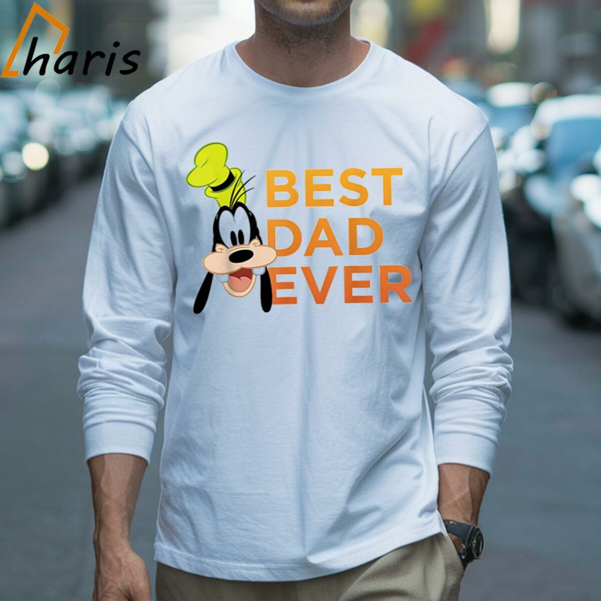 Mickey Goofy Best Dad Ever Fathers Day T shirt 3 Long sleeve shirt